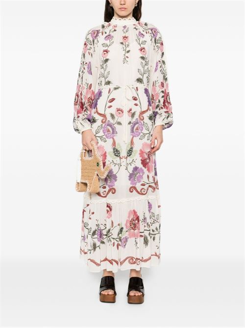 Rococo dress FARM RIO | 345530ROCOCOFLOWERSCREAM26091